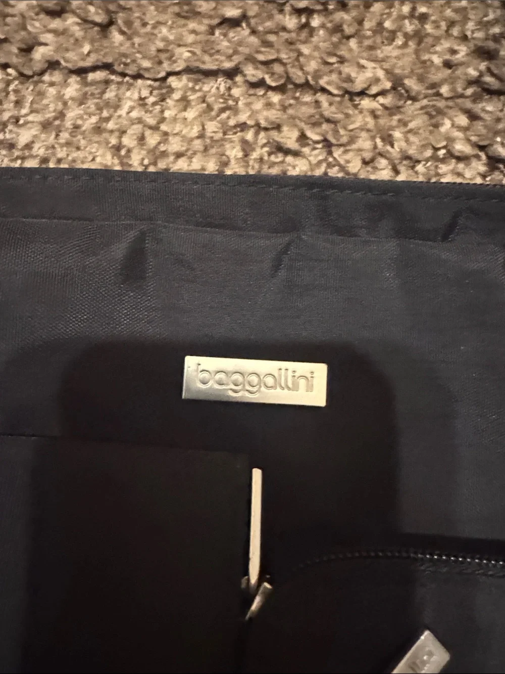 Baggallini Black Nylon Crossbody Shoulder Bag